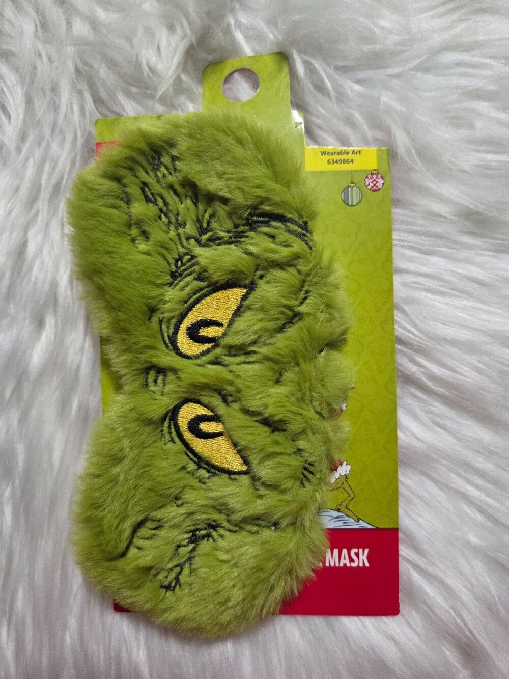 Grinch Plush Sleep Mask
